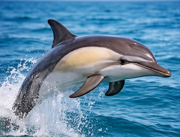 Gemeiner Delfin in der Nordsee (Niederlande)