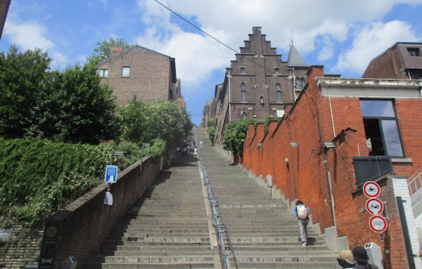 Treppe Montagne de Bueren in Lüttich